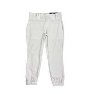 Champro White Cropped Softball Pants Size Youth Girl's Medium (10/12) NWT